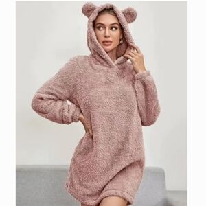 Teddy Bear Hoddie Dress
